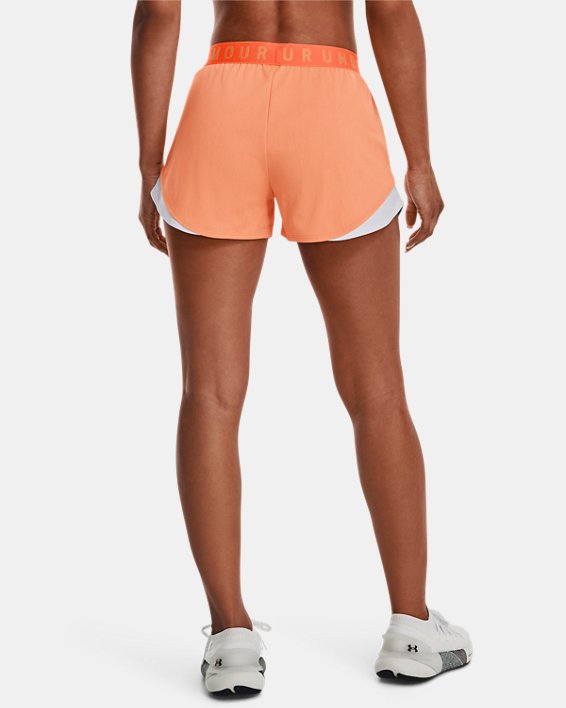 Shorts UA Play Up 3.0 Twist para Mujer, Orange, pdpMainDesktop image number 1